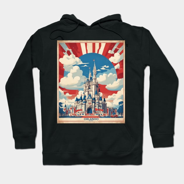 Orlando Florida United States of America Tourism Vintage Poster Hoodie by TravelersGems